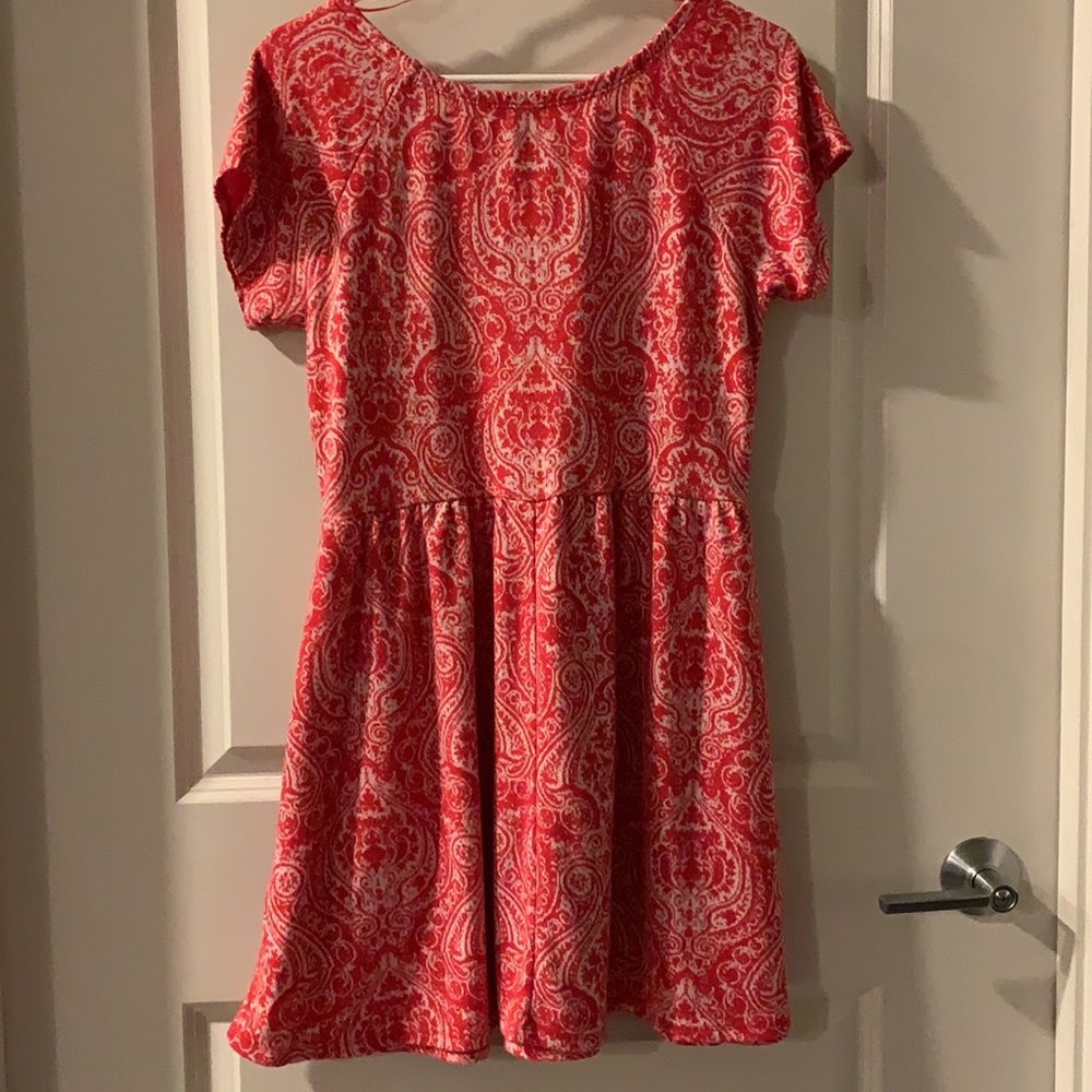 Red patterned dress - Picture 3 of 3